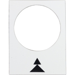 Slika Oznaka za tastere 30x40mm bela nadesno sporo-brzo Schneider