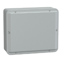 Slika Kutija metalna industrijska 307x257x116 mm niski poklopac IP55 siva RAL 7035 Schneider
