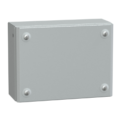 Slika Industrijska metalna kutija ravna vrata H150xW200xD80 IP66 IK10 RAL7035 Schneider