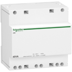 Slika Transformator sigurnosni modularni iTR 230V 50-60Hz izlaz 12-24V 40VA ACTI 9 Schneider