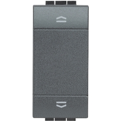 Slika Taster za roletne 1M 250VAC IP20 crni Living Light Legrand
