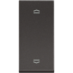 Slika Taster modularni 1M 10A za roletne crni Classia Legrand