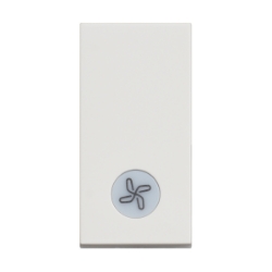 Slika Prekidač običan modularni 1M 10A sa indikacijom oznaka ventilator beli Classia Legrand