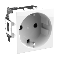 Slika Priključnica 2P modularna 2M 16A 230V 2P+E bela Classia PRO pakovanje Legrand