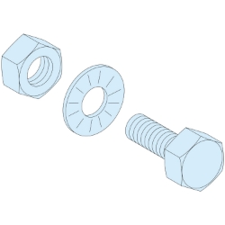 Slika Matice M6x20 ravne za sabirnice 5mm set od 20 kom Schneider