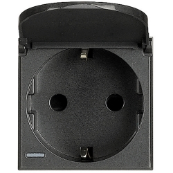 Slika Utičnica 2P+E 16A 250V antracit Bt Legrand