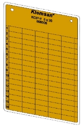 Slika Samolepljive nalepnice za obeležavanje uređaja dimenzija 8x20 žuto (80  po tabli) KCIP-Y Klemsan