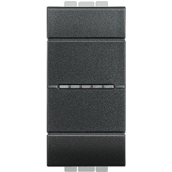 Slika Taster modularni 1M 10A antracit Living Light Legrand