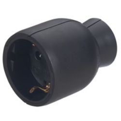 Slika Utičnica 2P+E 16A 230V za kabal crna Legrand