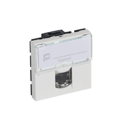 Slika Priključnica računarska modularna 2M RJ45 CAT 6 UTP bela Mosaic LCS2 Legrand