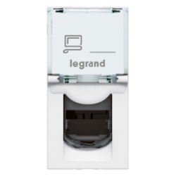 Slika Priključnica računarska modularna 1M RJ45 CAT 6a STP bela Mosaic Legrand