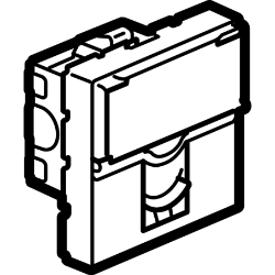 Slika Priključnica računarska modularna 2M RJ45 CAT 6a STP bela Mosaic Legrand
