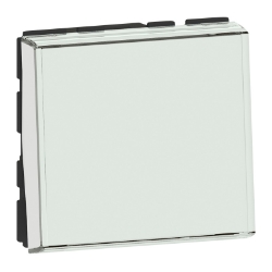 Slika Taster sa natpisom 6A 2M beli Mosaic Legrand