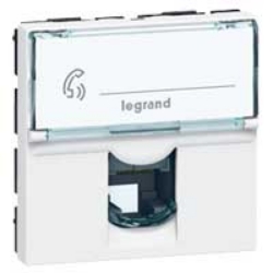 Slika Utičnica RJ11 2M bela PM Legrand