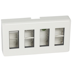 Slika Kutija nadgradna 4x4 modula PVC bela PM Legrand