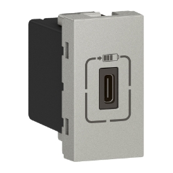 Slika Punjač 1M USB-C 1,5A 7,5W aluminijumski PM Legrand