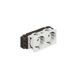 Slika Utičnica 2x2P+E bela PM Legrand