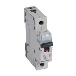 Slika Osigurač automatski 1P 6A C kriva 6kA TX3 Legrand