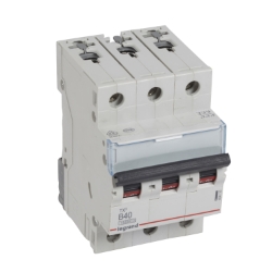Slika Osigurač automatski 3P 40A B kriva 10kA Tx3 Legrand