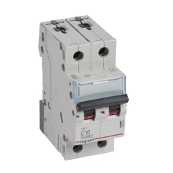 Slika Osigurač automatski 2P 10A C kriva 10kA Tx3 Legrand