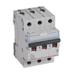 Slika Osigurač automatski 3P 10A C kriva 10kA Tx3 Legrand