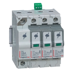 Slika Odvodnik prenapona modularni SPD T1+T2 3P+N 12.5kA 320V Legrand