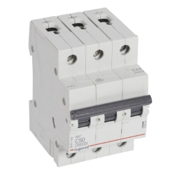 Slika Osigurač automatski 3P 50A kriva C 6kA Rx3 Legrand