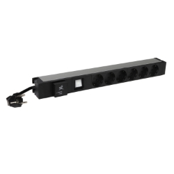 Slika Napojna letva za rack orman 19" sa 6x2P+E PDU prenaponskom zaštitom i kablom dužine 3m LCS3 Legrand