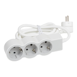 Slika Kabal produžni H05VV-F 3x1.5mm2 5M 3 priključna mesta 2P+E beli/svetlo sivi Legrand