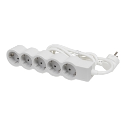 Slika Kabal produžni H05VV-F 3x1.5mm2 5M 5 priključna mesta 2P+E beli/svetlo sivi Legrand
