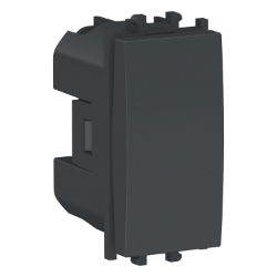 Slika Prekidač jednopolni modularni 1M 16A 250VAC crni Easy Styl Schneider