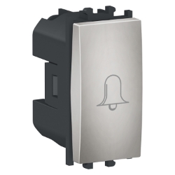 Slika Taster modularni 1M 10A 250VAC oznaka zvono srebrni Easy Styl Schneider