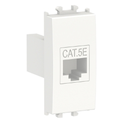 Slika Priključnica računarska modularna 1M RJ45 CAT 5 bela Easy Styl Schneider