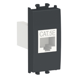 Slika Priključnica računarska modularna 1M RJ45 CAT 5 crna Easy Styl Schneider