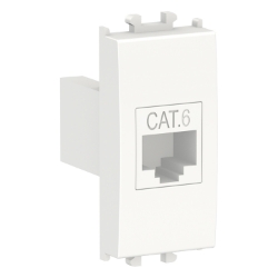 Slika Priključnica računarska modularna 1M RJ45 CAT 6 bela Easy Styl Schneider