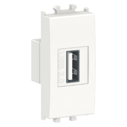 Slika Priključnica USB modularna 1M konektor bela Easy Styl Schneider