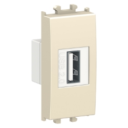 Slika Priključnica USB modularna 1M prenos podataka krem Easy Styl Schneider