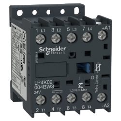 Slika Kontaktor 4P (4NO) 20A AC-1 špulna 24V DC sa signalnim kontaktima 1NC Schneider