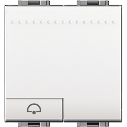 Slika Taster modularni 2M oznaka zvono beli Living Light Legrand
