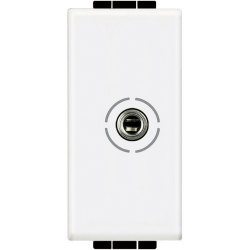 Slika Priključnica audio modularna 1M 3,5mm bela Living Light Legrand