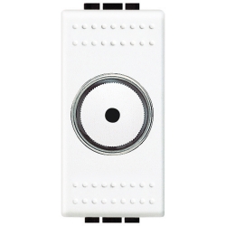 Slika Dimer modularni 1M kružni taster 60-500W ugrađeni osigurač beli LivinLight Legrand