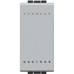 Slika Prekidač naizmenični modularni 1M 16A aluminijum Living Light Legrand