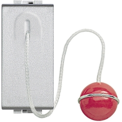 Slika Taster potezni 1P NO 10A 1M aluminijum Living Light Legrand
