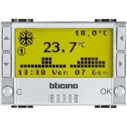 Slika Termostat elektronski programabilni aluminijum Living Light Legrand
