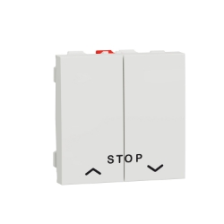 Slika Taster za roletne stop 10A 2M beli Schneider