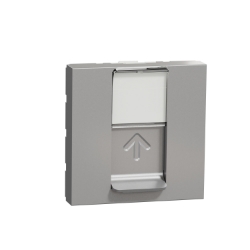 Slika Utičnica RJ45 CAT6 UTP 2M aluminijum Schneider