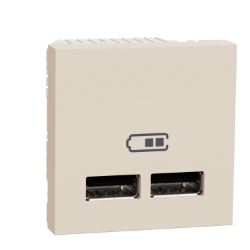 Slika Utičnica napajanja 2 USB 2.0 2M antracit Schneider
