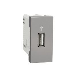 Slika Utičnica napajanja USB 3.0 1M aluminijum Schneider