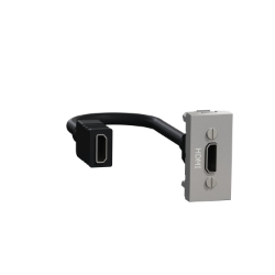 Slika Utičnica HDMI 1M aluminijum Schneider