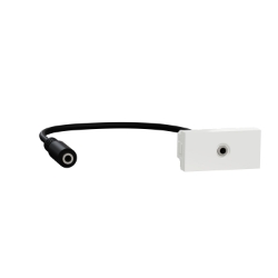 Slika Utičnica Mini Jack 3,5mm 1M bela Schneider